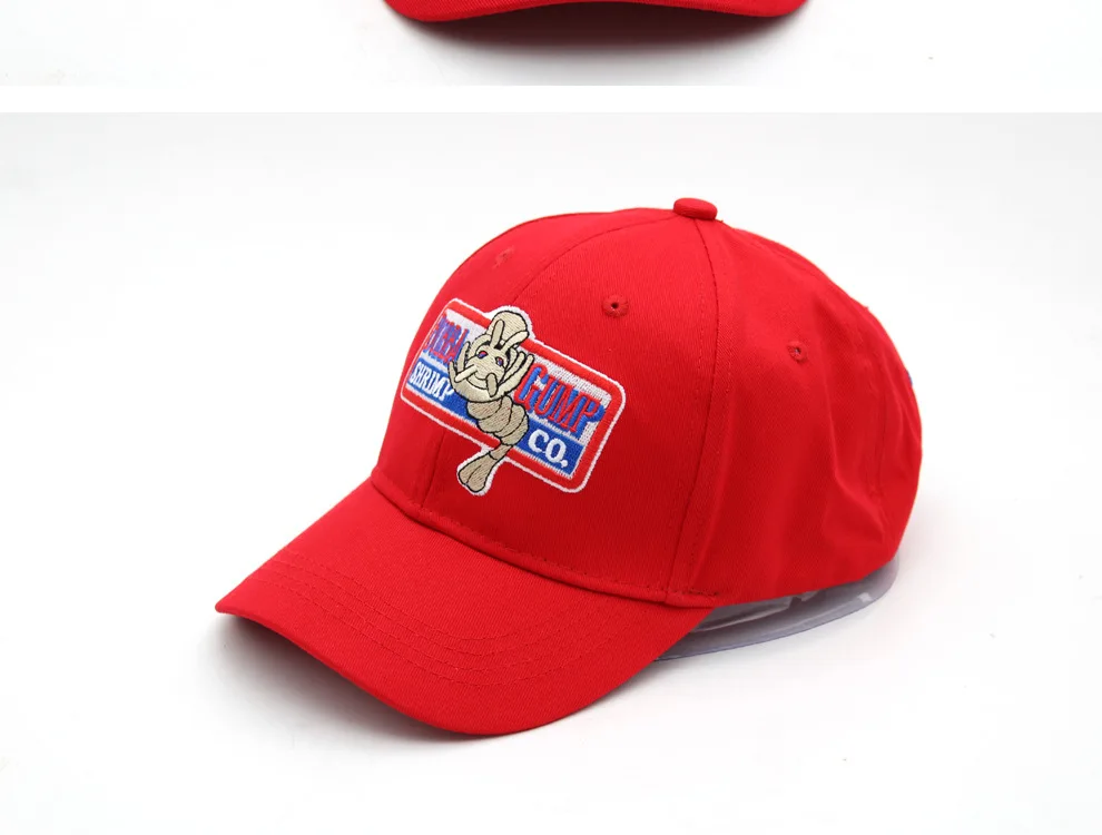 994 Bubba Gump креветки CO. Бейсболка Форрест Gump костюм косплей Бейсболка с вышивкой Мужская и женская летняя кепка