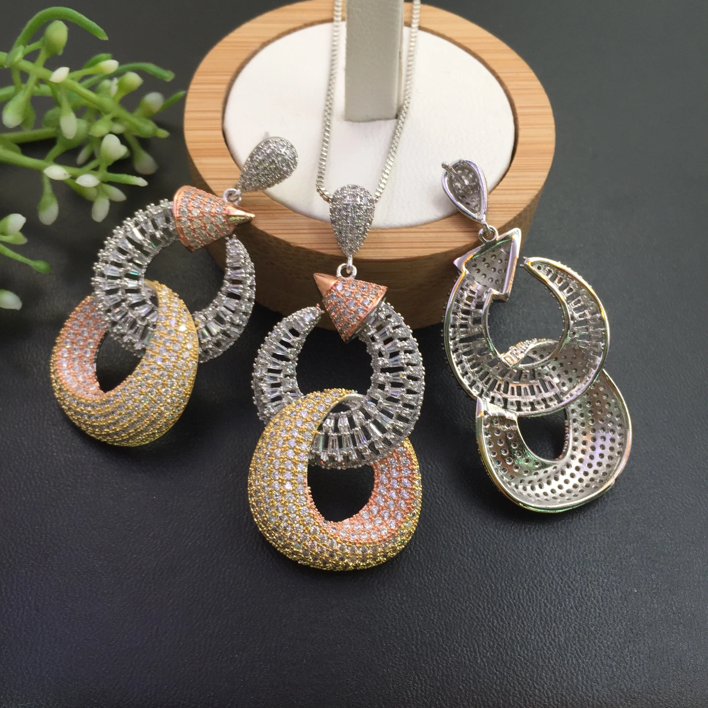 Lanyika ювелирные изделия преувеличенные художественные геометрические круг