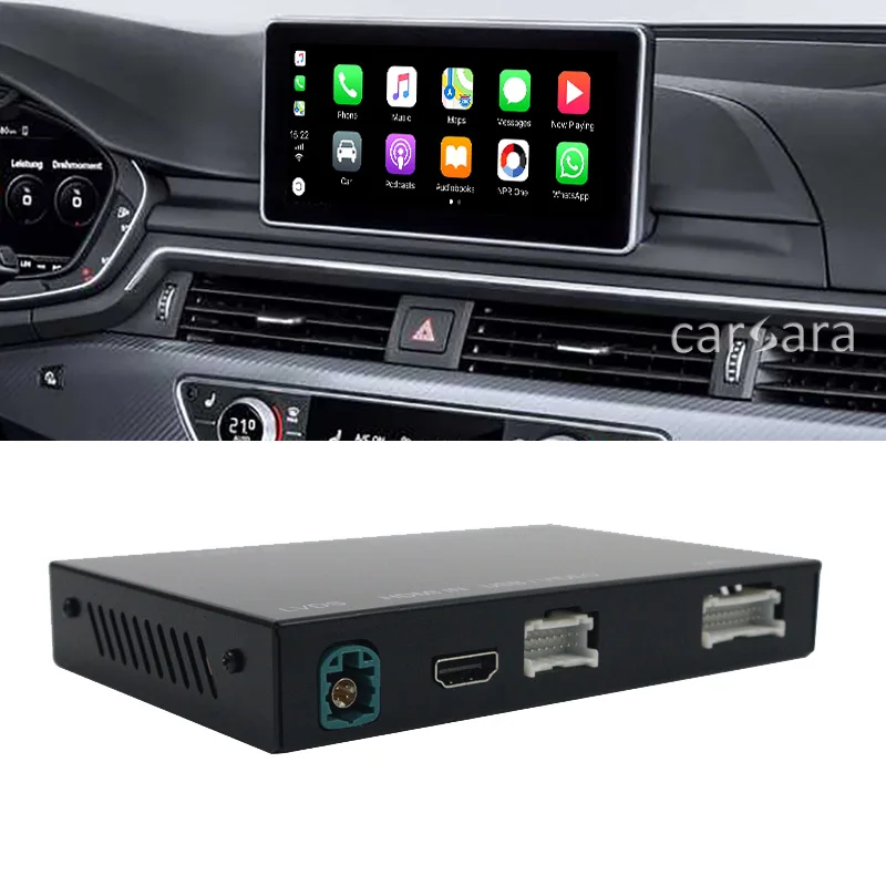 Беспроводная коробка для зеркального модуля carplay A4 A5 S5 B9 sedan Avant Allroad quattro facelift radio