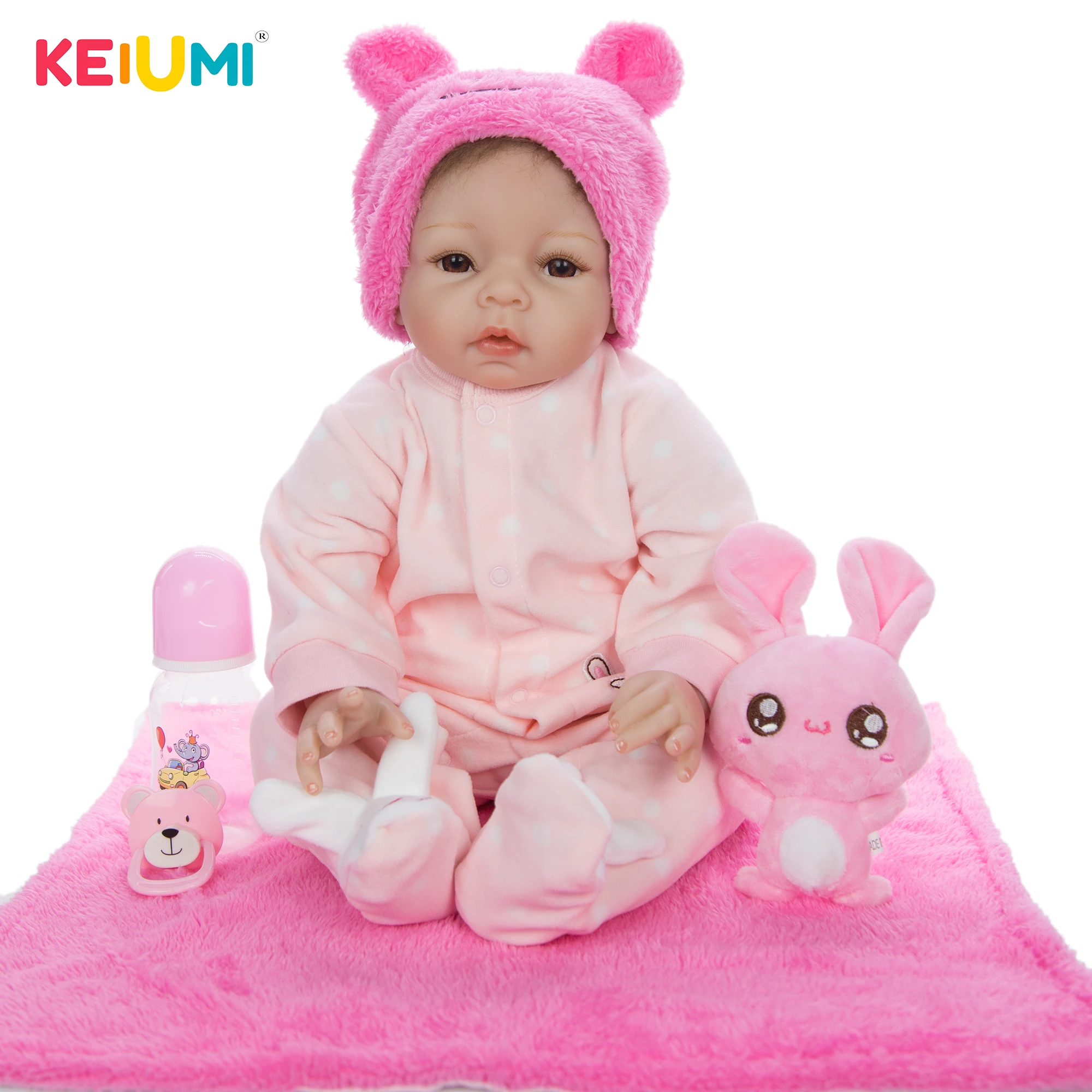 Hot Sale 22 Inch Reborn Dolls Babies Lovely Toys For Girls 55cm Soft Handmade Silicone Doll Birthday Gift For Kids Lifelike Doll