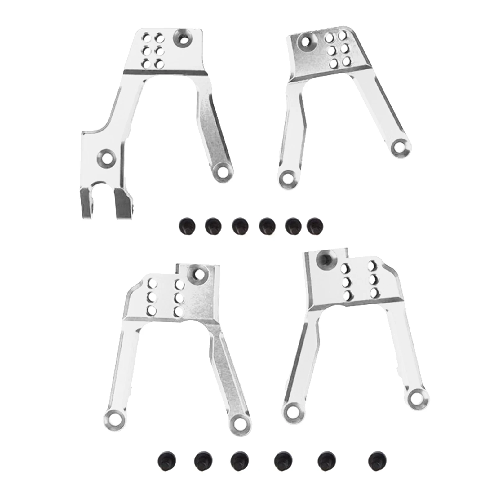 4pcs RC Aluminum Shock Damper Tower Mount Hoops for AXIAL SCX10 II 90046 90047 1:10 Scale RC Car DIY Accessories