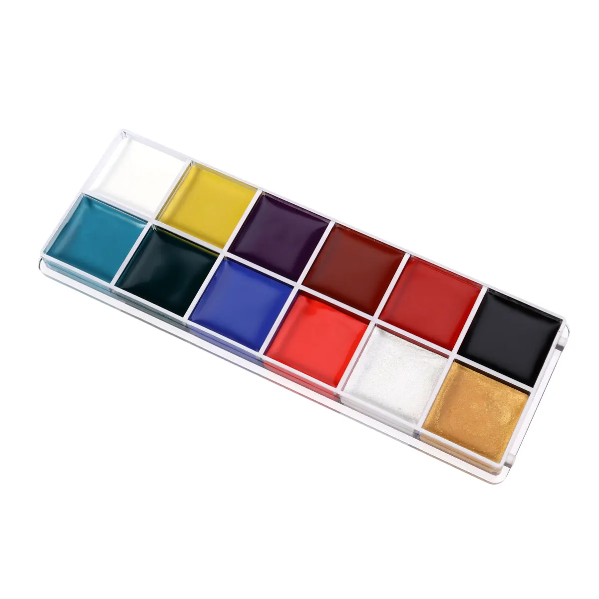 12 ярких цветов масляная живопись для лица и тела искусство макияж Хэллоуин