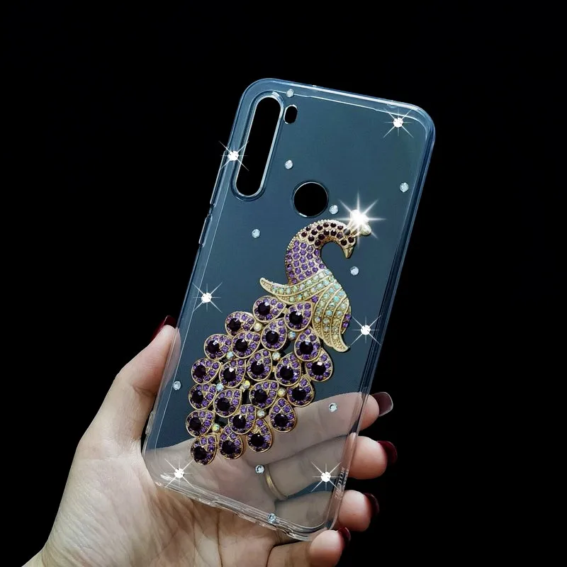 Чехол с блестящими стразами для Redmi 8A 7A Go S2 6A чехол Xiaomi MI 9 SE 8 lite A2 5X A1 6X Note 8T 7 6 4 4X 5 5A