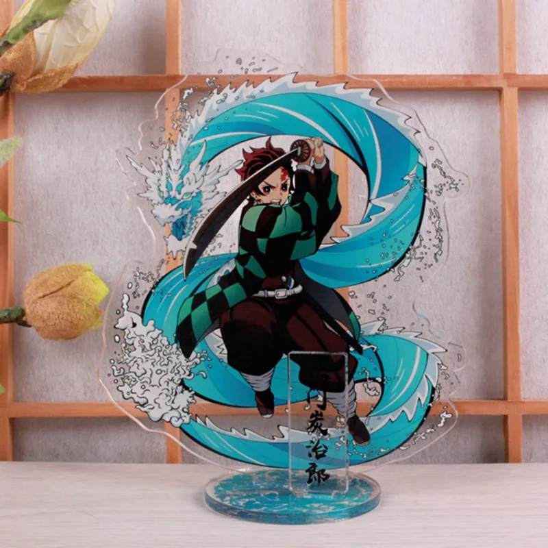 Японское аниме Demon Slayer: Kimetsu No Yaiba Kamado Tanjirou Kamado Nezuko Косплей фигурка на акриловой подставке модель декор стола подарки
