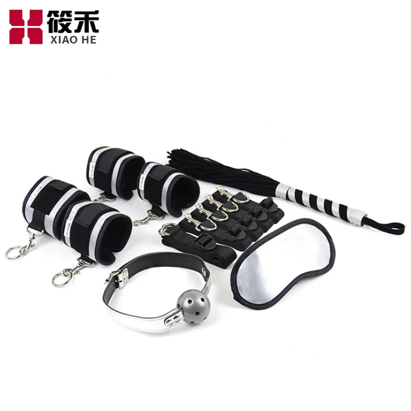 Roomfun Room Fun Adult Sexy Aid Body Position Posture Auxiliary Bed 5-in-1 Tied Bondage Set Eye Patch
