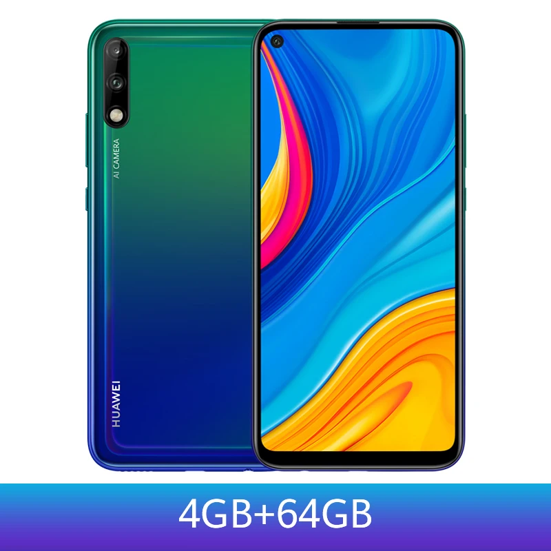 4GB 64GB Blue Huawei Enjoy 10 4 Гб 64 Гб мобильный телефон 6,3" Kirin 710F Восьмиядерный 48MP двойная камера смартфон 4000 мАч мобильный телефон - Цвет: 4GB 64GB Blue