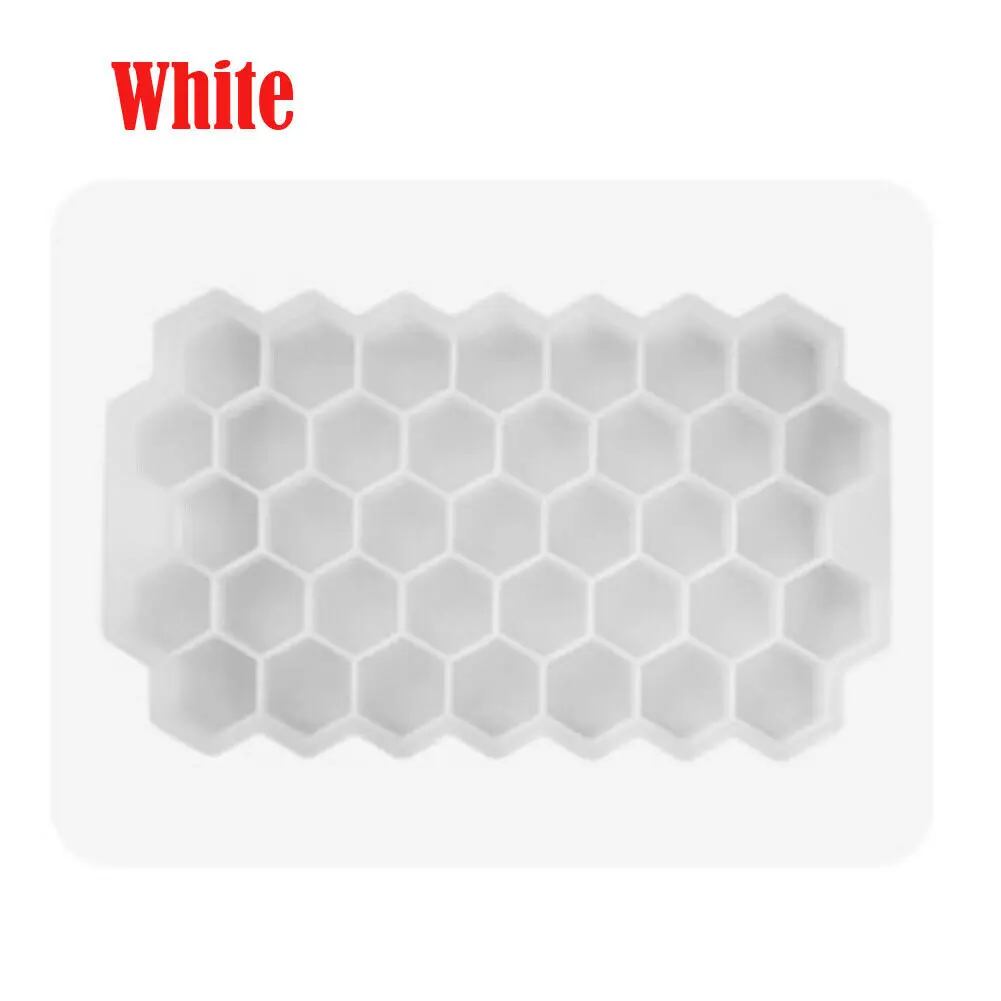 White Модные новые горячие продажи силиконовые формы шоколадный ледяной куб лоток помадка формы DIY Плесень Конфеты цвета - Цвет: White