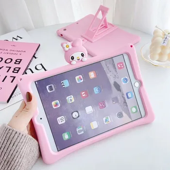 

Lovely Melody Silicone Case For iPad7 10.2 Air3 Pro9.7/10.5 2018 Hide Stand Full Cover Protective Air2 Mini4/5 Body Protection