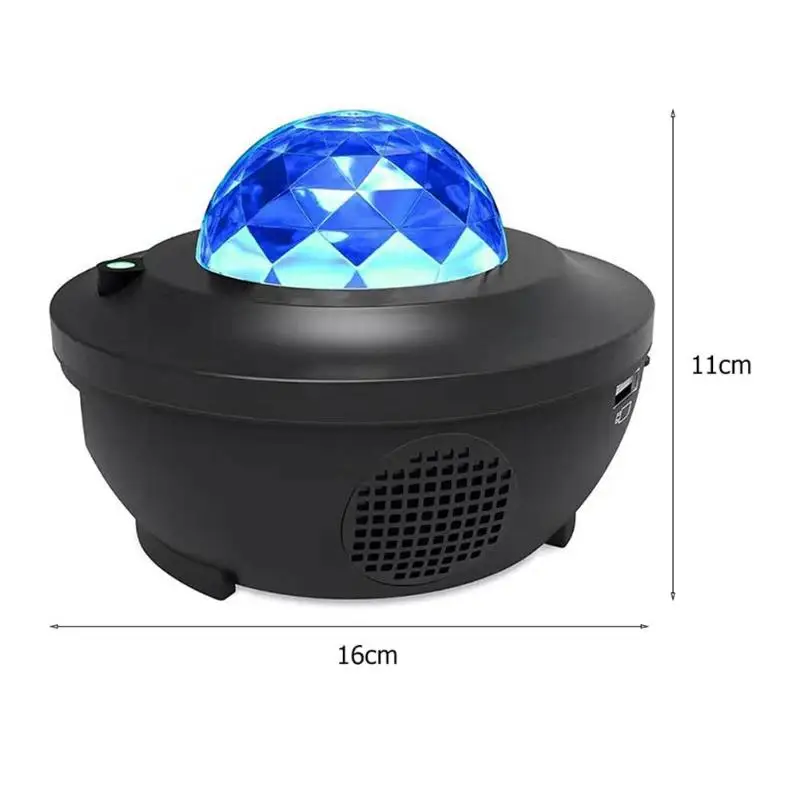 LED Night Light Wave Sky Projector Blueteeth USB Voice Control Music Player