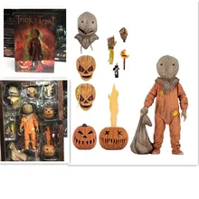 18 см NECA Trick R Treat Сэм одет с сумкой леденец Хэллоуин 2007 фигурка классический фильм игрушки Рождественская кукла, подарок