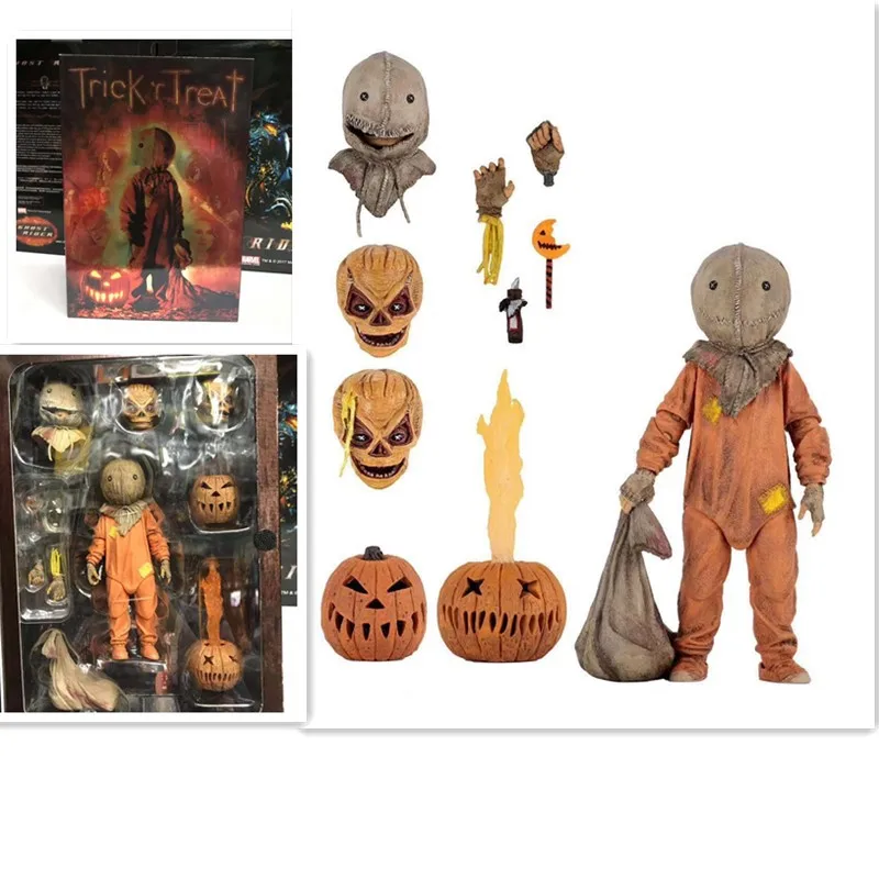 18 см NECA Trick R Treat одежда с сумкой леденец Хэллоуин 2007 фигурка классика фильм