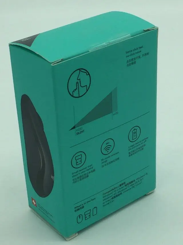 Беспроводная мышь logitech M220, бесшумная мышь с 2,4 ГГц, Высококачественная оптическая эргономичная компьютерная игровая мышь для Mac OS/Window 10/8/7