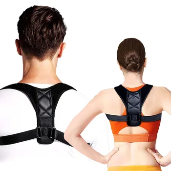 

DropShip Brace Support Belt Adjustable Clavicle Posture Corrector Men Women Upper Back Shoulder Lumbar Corset Posture Correction