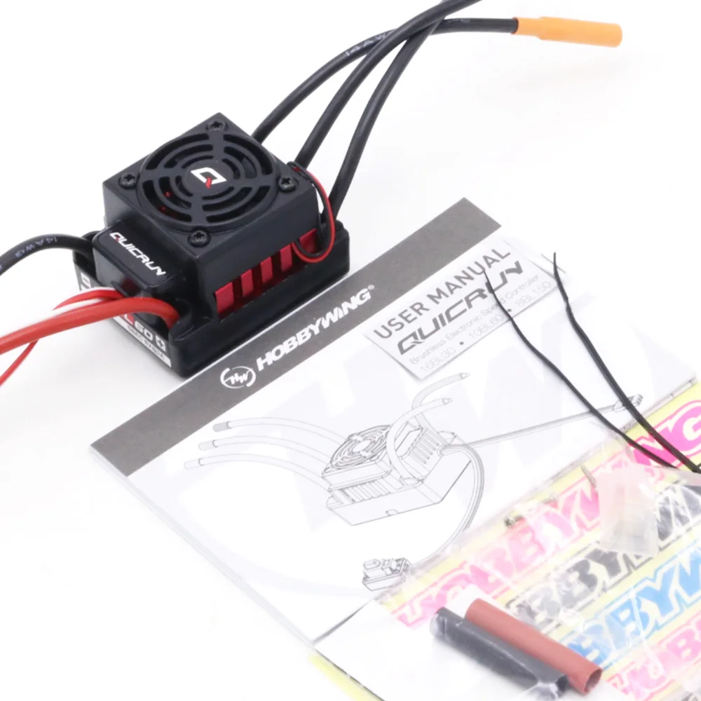 Hobbywing QuicRun-WP-10BL60 Бессенсорный Бесщеточный Регулятор Скорости 60A ESC для 1/10 Rc автомобилей
