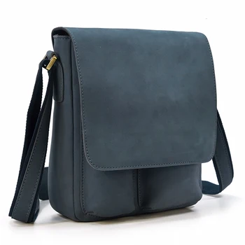 

MAHEU 2020 Newest Leather Shoulder Bag Women Shoulder Bag Real Cowskin Messenger Bag For Male Daily Bags Navy Blue