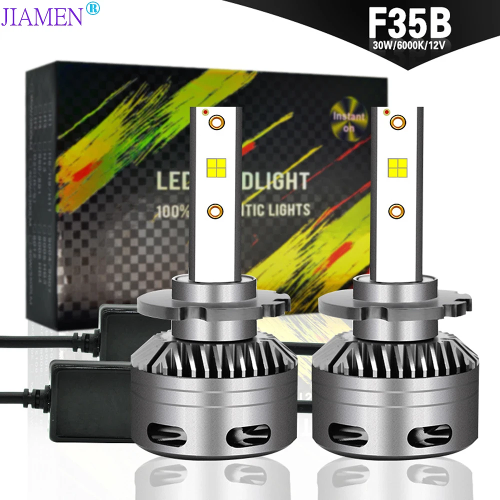 JIAMEN H7 светодиодный H4 светодиодный H11 свет фар автомобиля лампы 6000LM H8 H1 HB3 9005 9006 880 H27 H9 100W 6000K 12V 24V Авто HB4 светодиодный