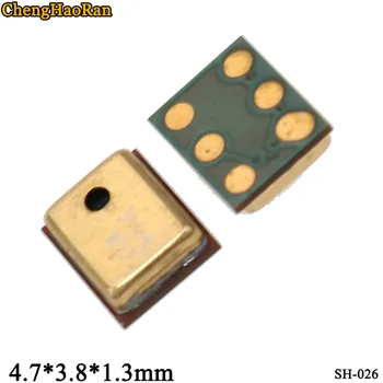 

ChengHaoRan 10pcs/lot Large 6 points Golden domestic smart phone commonly used microphone accessories 4.7*3.8*1.3mm