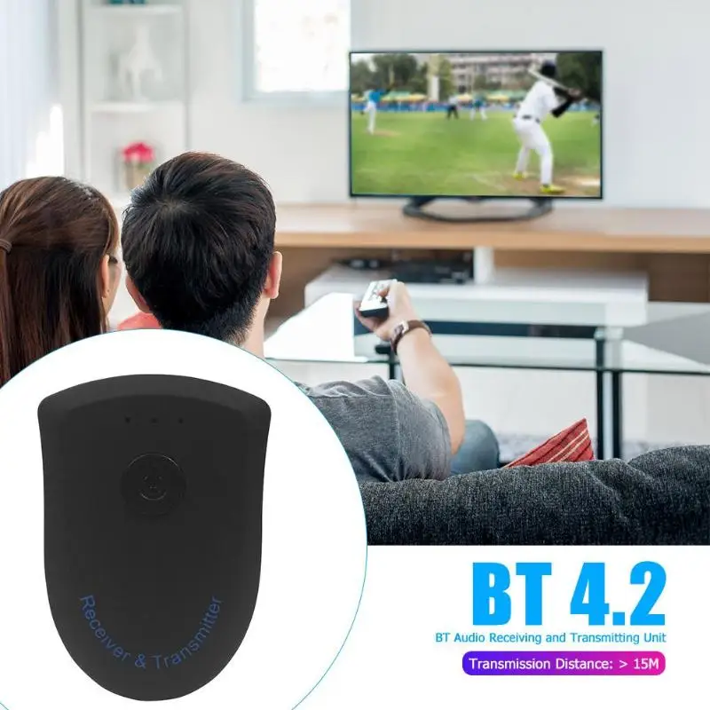 BT805 2 в 1 стерео Bluetooth 4,2 аудио приемник передатчик для телевизора MP3 PC 15 м расстояние передачи 3,5 мм Интерфейс до 95дб SNR
