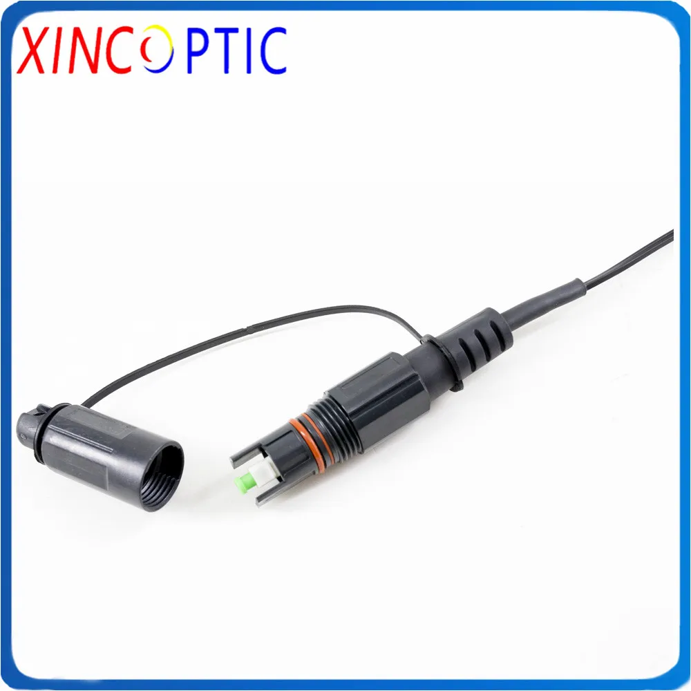 

10pcs IP68 SOS 2M HUAWEI CORNING MINI Fiber Waterproof FTTH Connector to SC/APC 2Meter 5.0mm Black Fiber Optic Patch Cord Cable