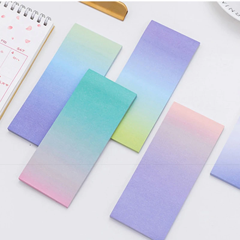 Градуированные цветные Стикеры для заметок Kawaii N Times MemoPads закладки-наклейки канцелярские милые заметки листы Post для декора офиса