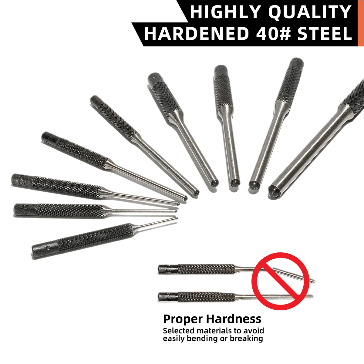 Gunsmithing Punch Tools Made of Solid Material with Canvas Bag BESTNULE