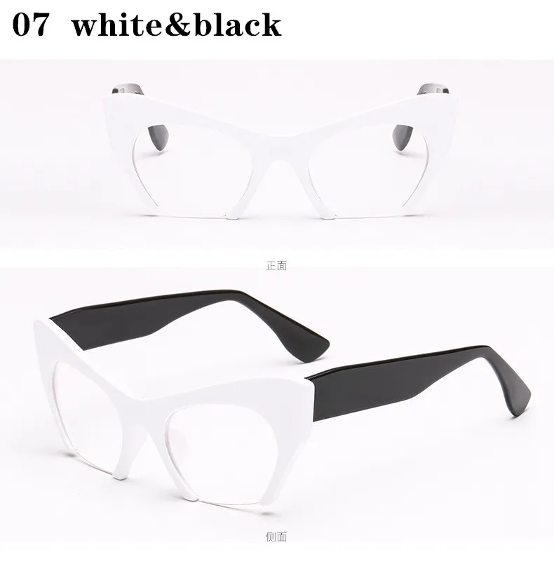 Global hot selling Vintage Half Frame Cat Eye Sunglasses Clear Lens Classic Sun Glasses Luxury Brand Designer Sexy Shades