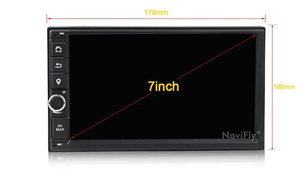 Top Navifly Car Multimedia Player 2 Din Android 9.1 Car Stereo Universal Car Radio DVD GPS HD BT  For Volkswagen Nissan Toyota kia 4