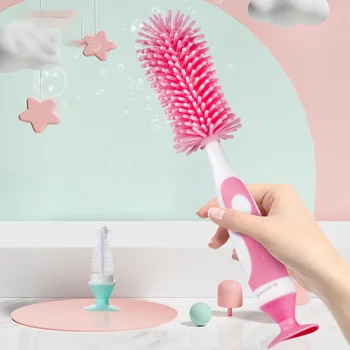 

1pc 2-in-1 Silicone Bottle Brush Multi Bottle Brush Set for Baby Bottle