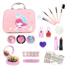 

Pretend Play Cosmetics Set Beauty Makeup Kit Children Girls Birthday Gift Toy Odorless Non-Toxic Educational Toy Girl's Gift