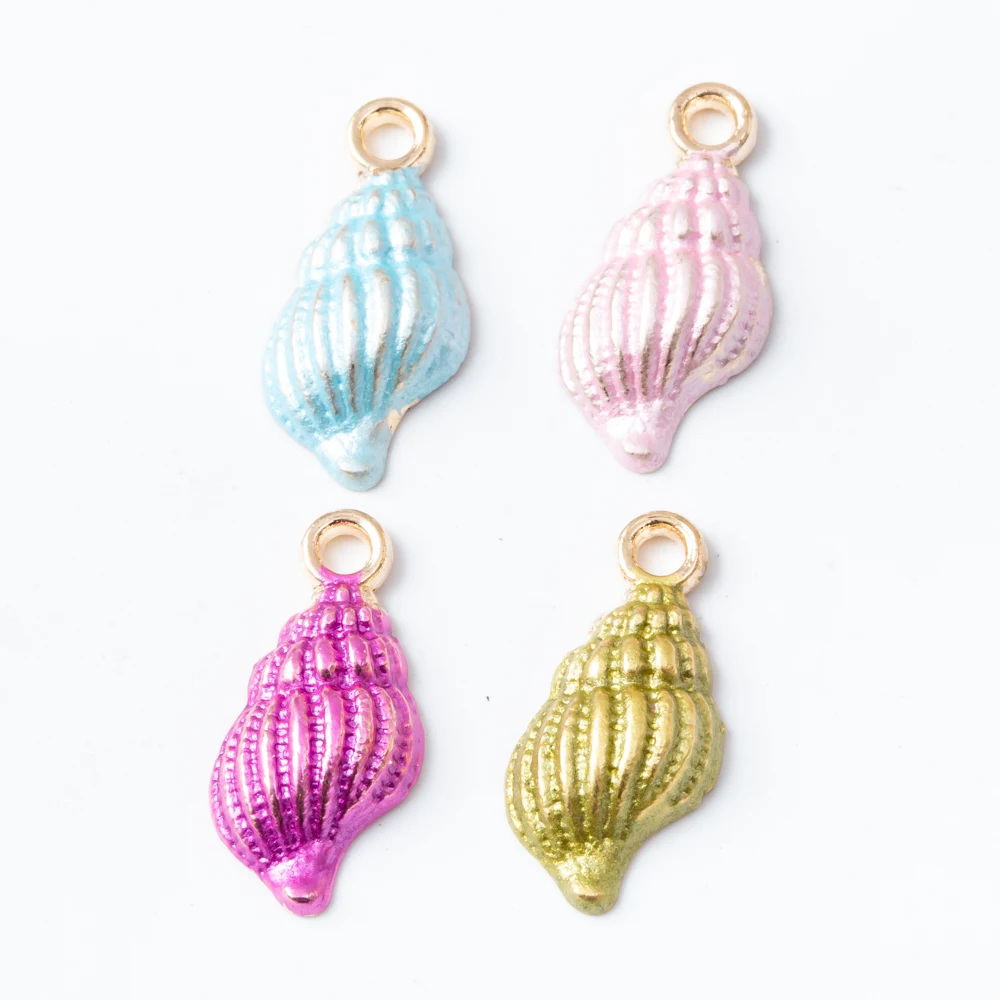 

YEPENGFEI 40 PCS conch Charms Alloy jewelry Pendants for Jewelry Making DIY Handmade Craft Accessories js2193