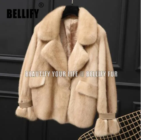 

Top QUALITY Engalnd style Vintage Motocycle Design natural mink fur jackets real mink fur coats for women