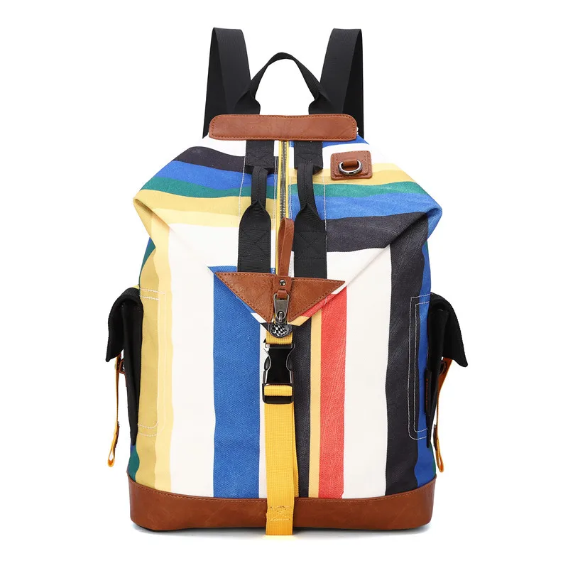 

Angel Kiss 2020 New Arrival Women Canvas Backpack Boho Style Multi-Color Unique Print and High Quality