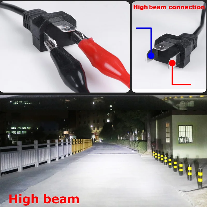 HLXG H4 Лампа дальнего и ближнего света 6000K лампада led h4 CSP Авто 12V 2200LM Автомобильные