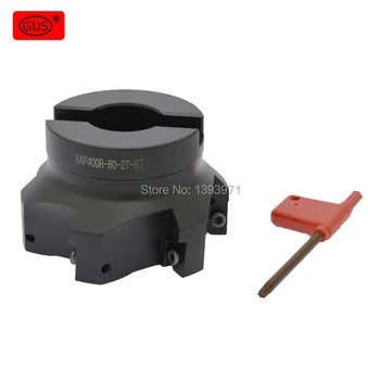 

GUS BAP400R-80-27-6t black hardened rustproof right Angle milling cutter face anti-seismic finishing milling cutter face.