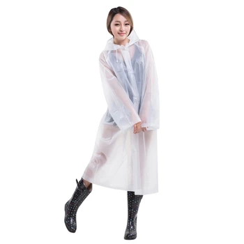 

5PCS Reusable Rain Poncho for Adult Anti-Fog Rain Coat with Hoods and Sleeves
