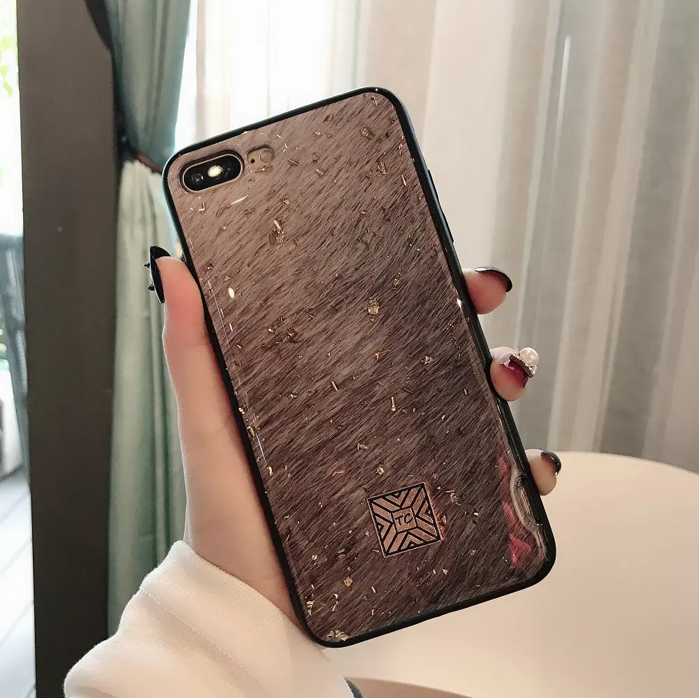 Блестящий золотой мраморный чехол для iPhone X XS Max XR 7, мягкий ТПУ гранитный чехол с геометрическим рисунком для iPhone 7, 8, 6, 6s Plus, чехол для телефона - Цвет: 11
