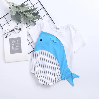 

Newborn Baby Romper Summer Infant Baby Boys Cartoon Animal Print Bodysuit New Toddler Kids Short Sleeve Rompers 0-18M #L15