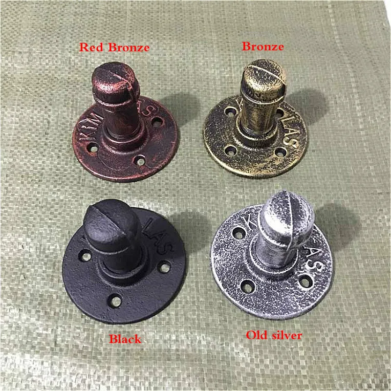 2 шт./лот антикварные вешалки для одежды настенные крючки дверные черный ковкий