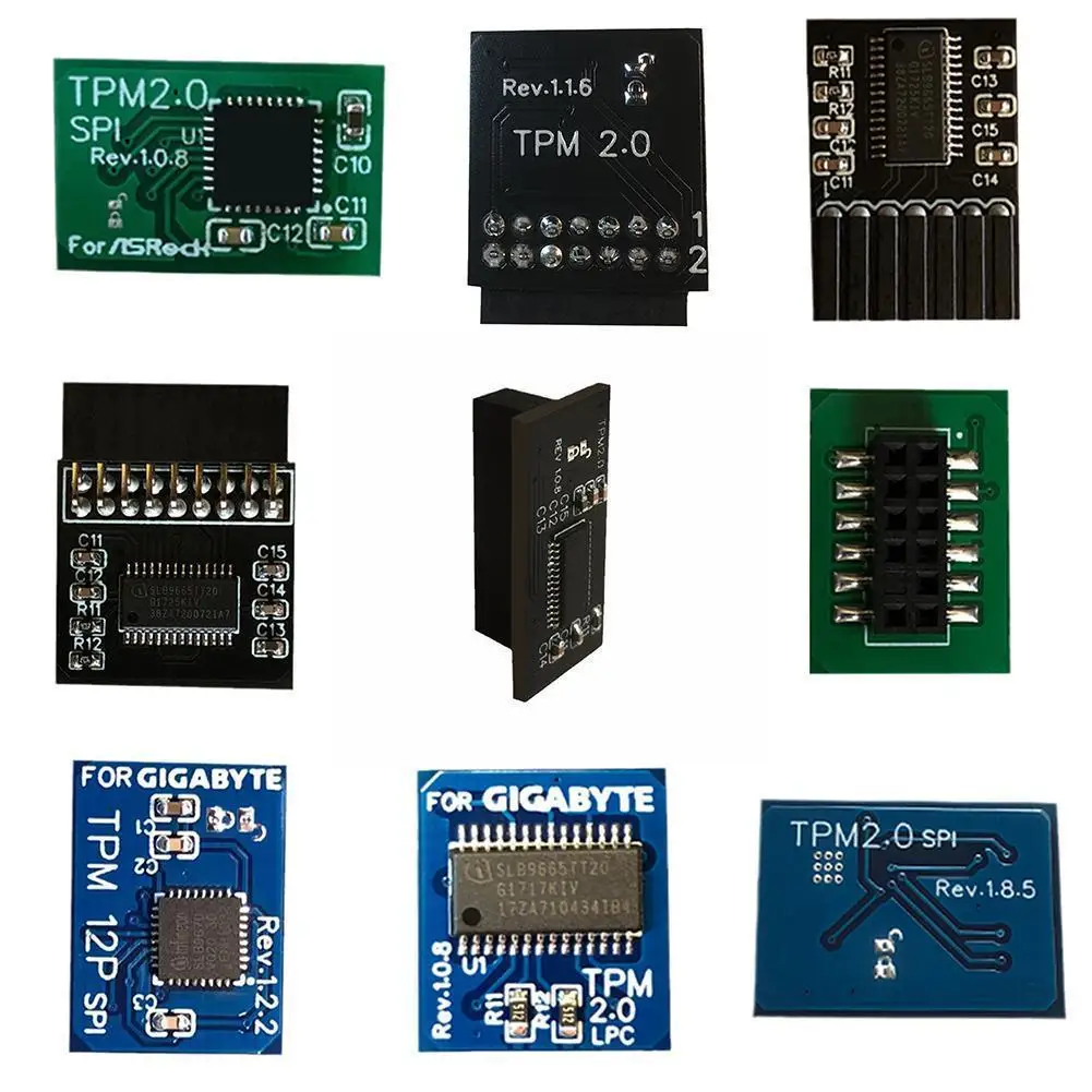 

Tpm 2.0 Encryption Security Module Remote Card Supports 2.0 Version Support 18 Pin Multi-brand 20-1pin Motherboard 12 14