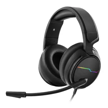 

Adjustable Gaming Headset with Mic 7.1 Surround Sound Headphones for Laptops R9UB