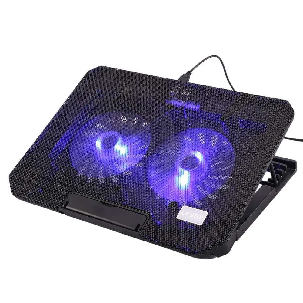 Lightweight Unique 2 Silent Fan USB Interface Cooler Adjustable Height Laptop Cooling Pads Notebook Cooling Pad Radiator S200C
