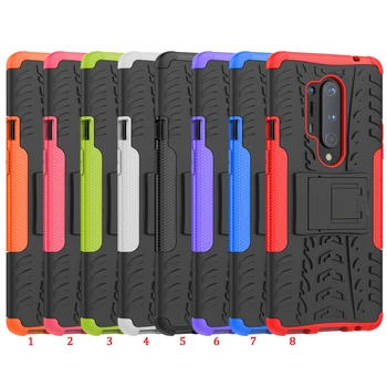 

50pcs/lot For Oneplus 8 Kickstand Hybrid Impact Resistant Removable Tire Armor Hard Skin Case For Oneplus 8 Pro