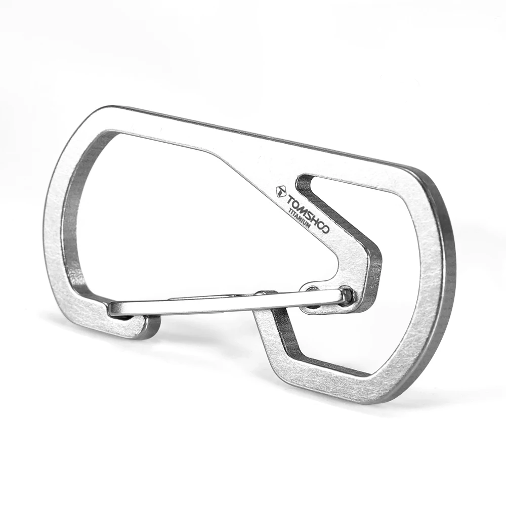 

Titanium Carabiner Key Chain Holder Titanium Carabiner Camping Key Holder Ultra-lightweight Outdoor Tools Climbing Equipment