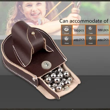 Охотничья Рогатка катапульта поясная сумка кожаный чехол для катапульта Рогатка стальные шарики патроны сумка