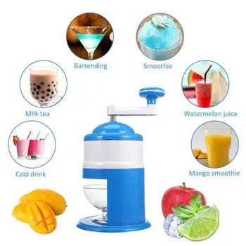 

Household Party DIY Ice Cream Candy Frappe Handhold Manual Ice Crusher Shaver Machine Grinding Snow Cone Maker Machine