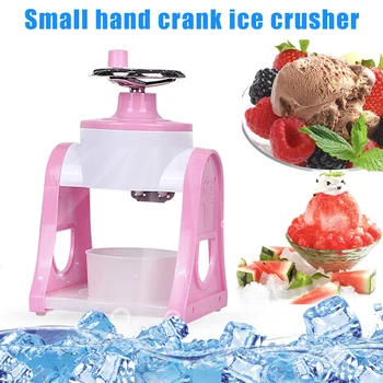 

Household Handhold Manual Ice Crusher Hand Crank Mini Ice shaving Machine Snow Cone Smasher DIY Ice Cream Grinding Machine @LS