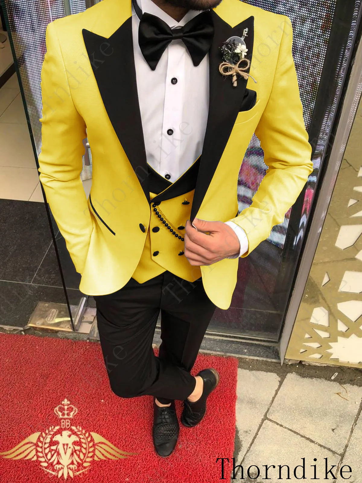 suit 4 Thorndike, новейший дизайн пальто, брюки, розовый мужской костюм, приталенный смокинг для жениха, 3 предмета, на заказ, свадебные костюмы, комплект с блейзером для выпускного вечера - Цвет: suit 4