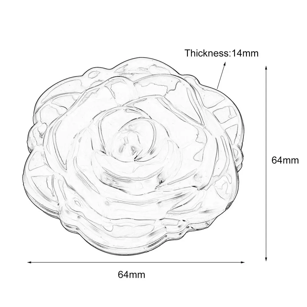 1 шт. красивое 3D симпатичное компактное косметическое зеркальце в форме розы дешево