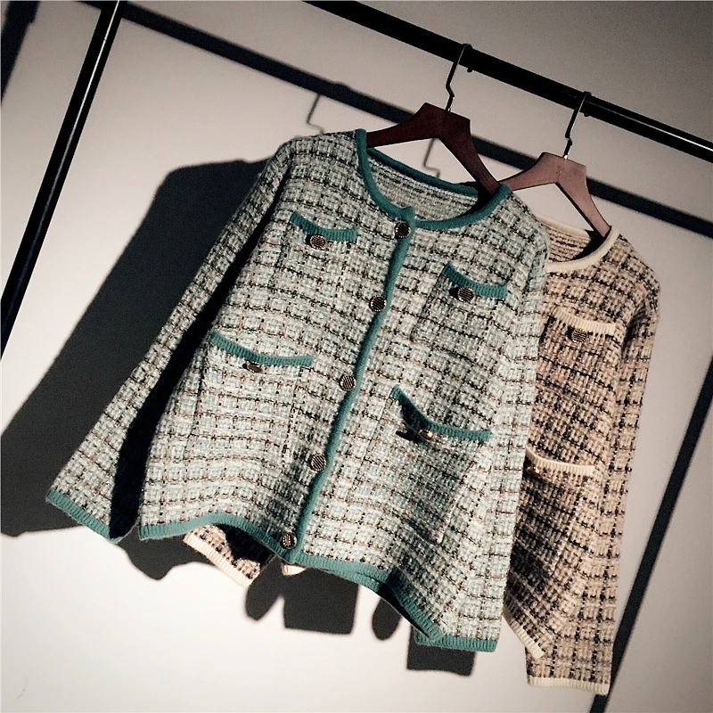 Women Cardigans Sweater Knitwear Single Breasted Casual Knit Cardigan Outwear Winter Jacket Coat