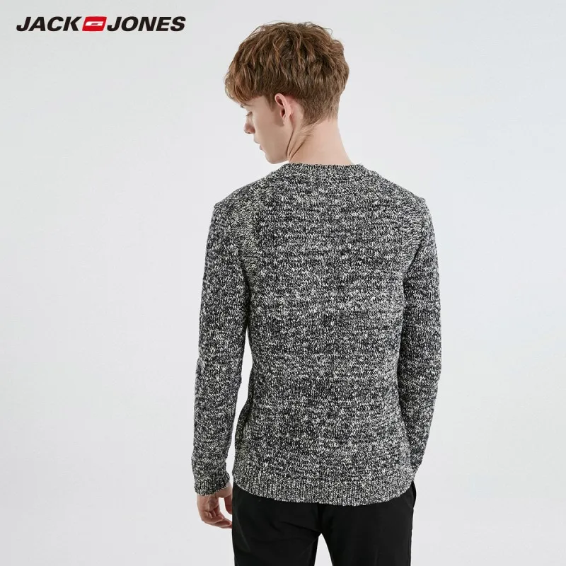 JackJones мужской повседневный цветной длинный трикотаж с рукавами свитер 219125509